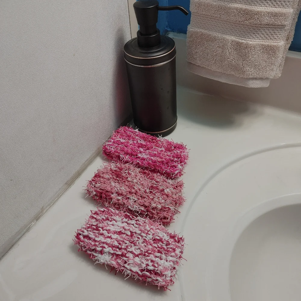 Scrubby Exfoliating Washcloths, Candy, 3-Piece Set
